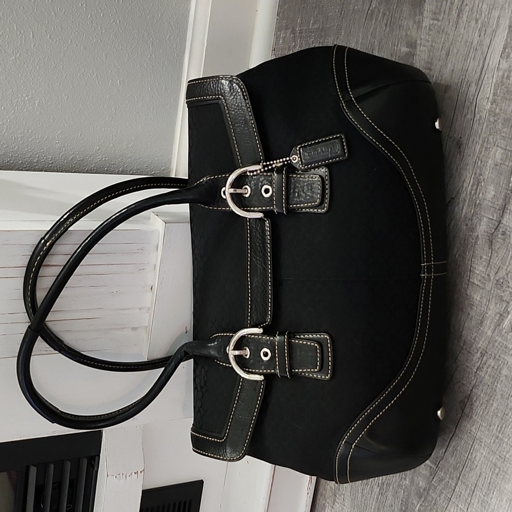 Coach Soho Signature Canvas Tote Purse